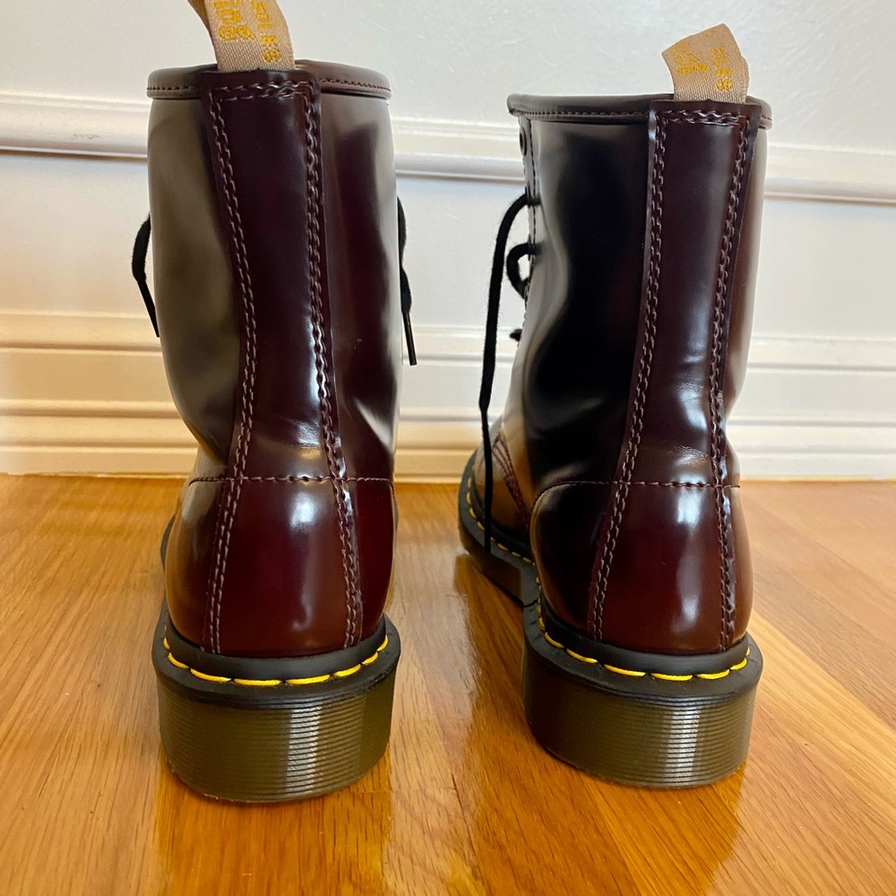 Dr. Martens 1460 8-Eye Vegan Boot -  Cherry Red Women’s Size 7 (EU 38) 🍒 - Picture 4 of 6